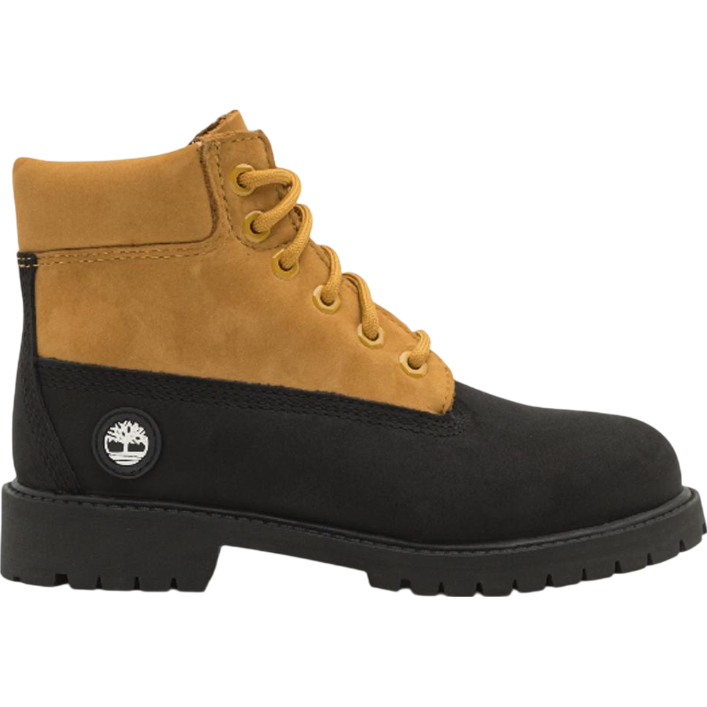 Timberland Premium 6-Inch Lace-Up Boot Black/Wheat (PS)