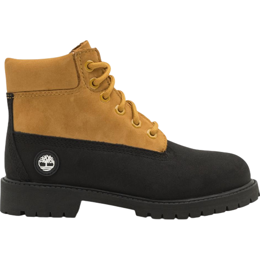 Timberland Premium 6-Inch Lace-Up Boot Black/Wheat (PS)