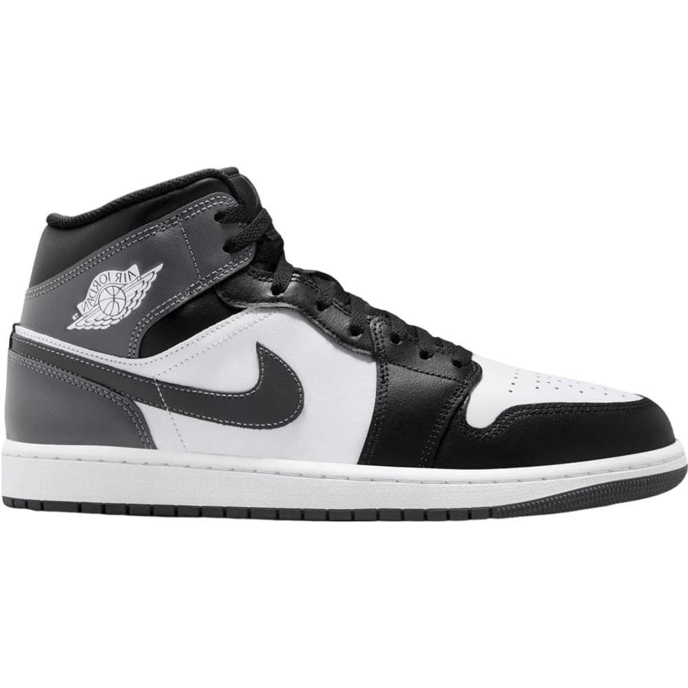 Jordan 1 Mid Black White Iron Grey