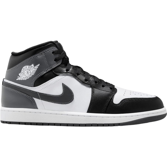 Jordan 1 Mid Black White Iron Grey