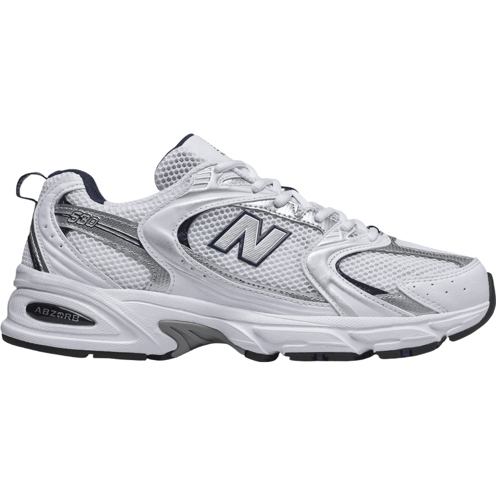 New Balance 530 White Silver Navy